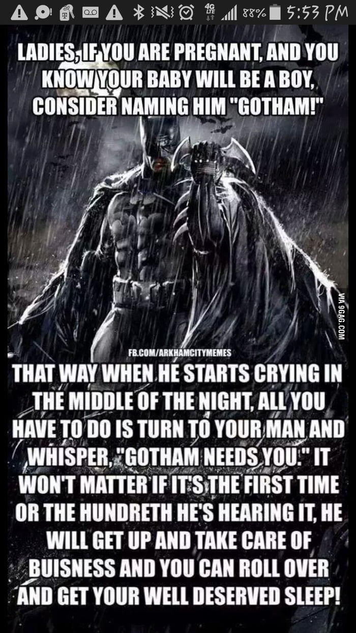 ...I'M BATMAN (deep voice) - 9GAG