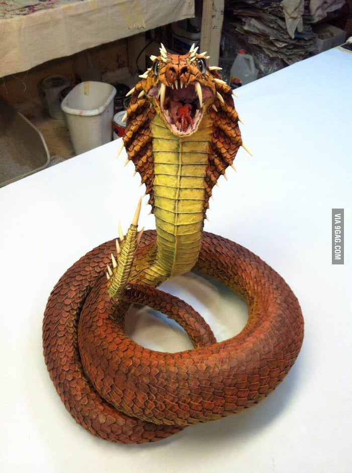 My dad is a paper mache artist. Here is a snapshot of his latest ...