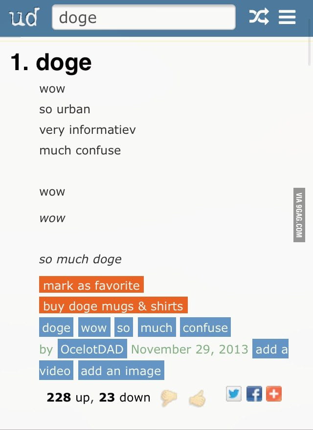So I Looked Up Doge On The Urban Dictionary 10 10 Standard 9GAG