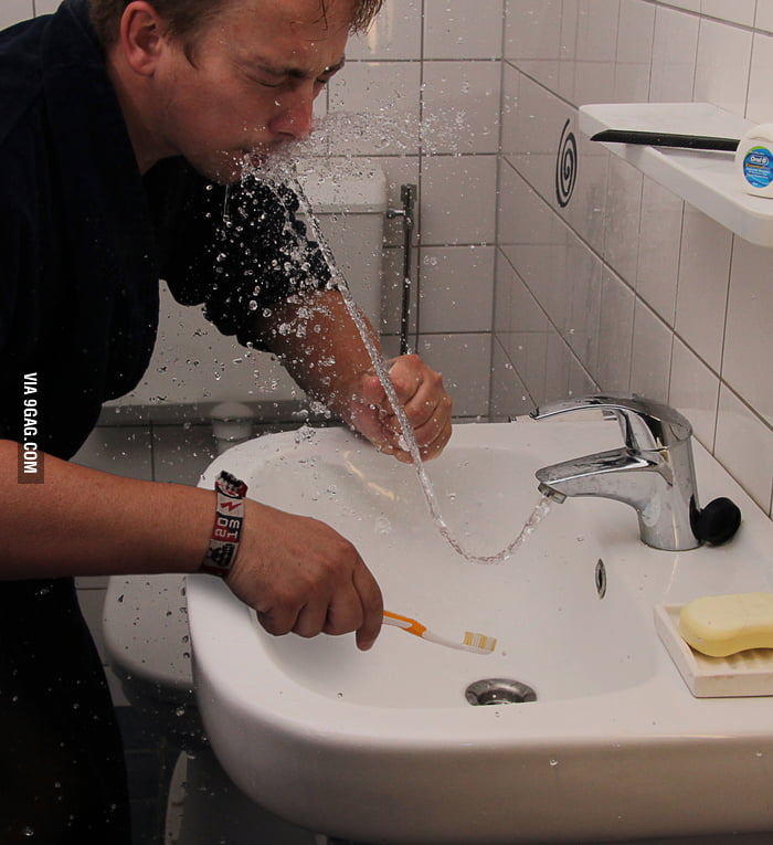 First warning when you don't pay the water bill... 9GAG