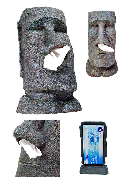Easter Island Tissue Holder