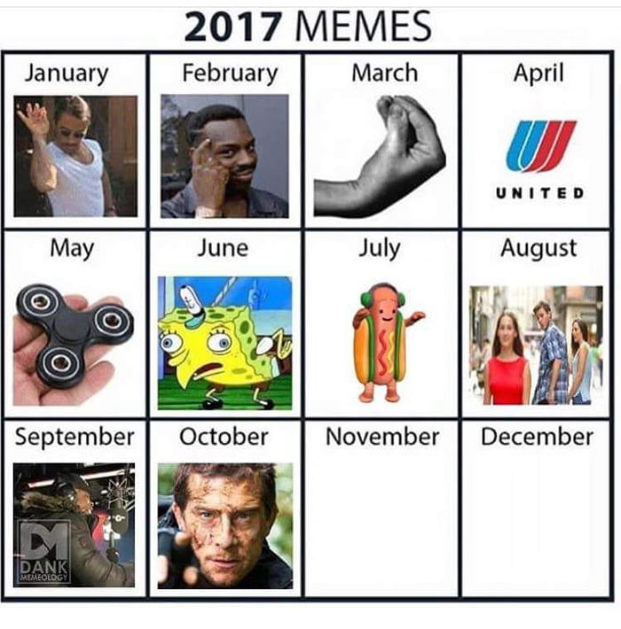 2K17 Meme Calendar - 9GAG
