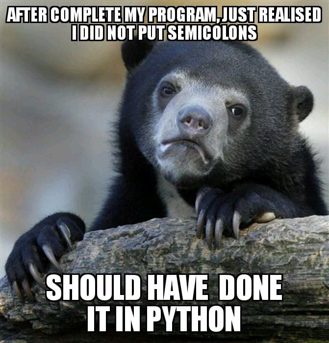 Used to do program in python - 9GAG