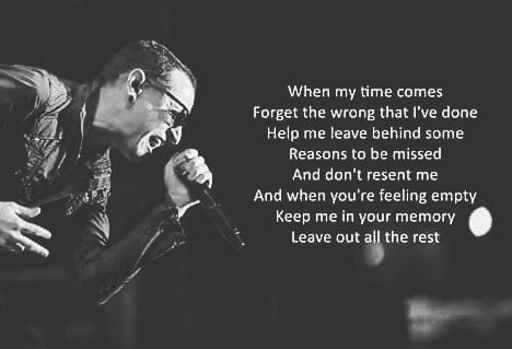 RIP Chester Bennington, the voice of my childhood. - 9GAG