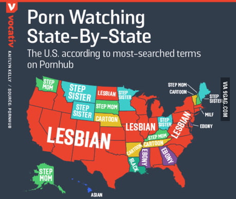 Christian Lesbian Porn - Hmmm, lot of Christian states watch a lot of lesbian porn - 9GAG