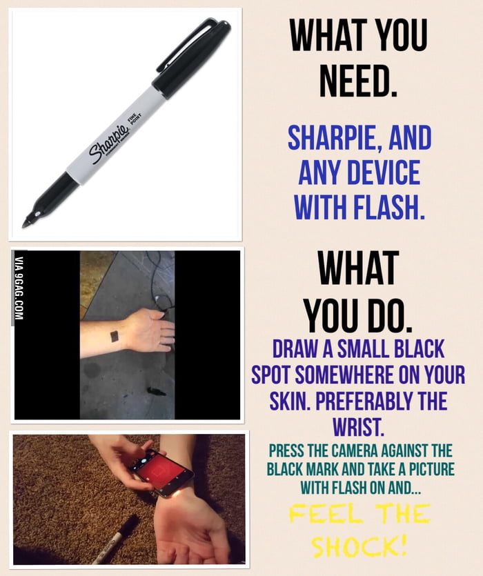 Amazing Sharpie trick! 9GAG