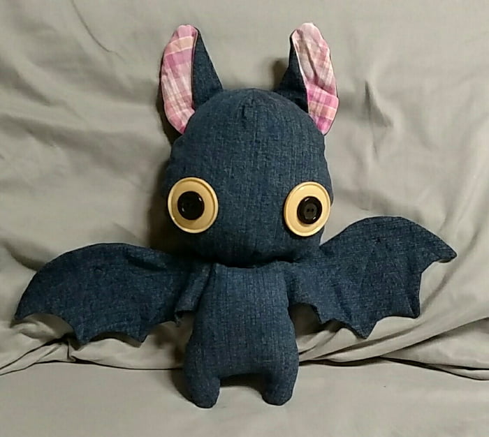 realistic plush bat