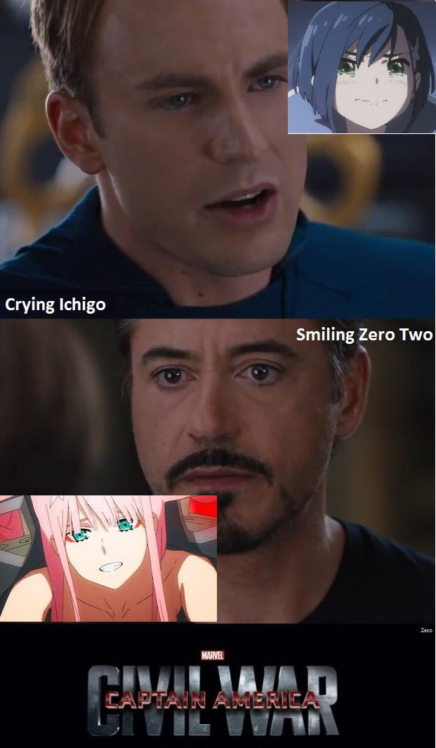 Team Ichigo Vs Team Zero Two 9gag Team Ichigo Vs Team Zero Two 9gag