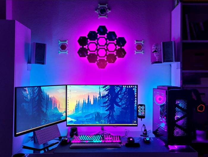 I finished my own design RGB wall decoration and made the last touches ...