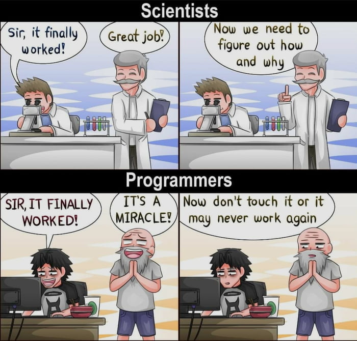 Scientists vs programmers - 9GAG