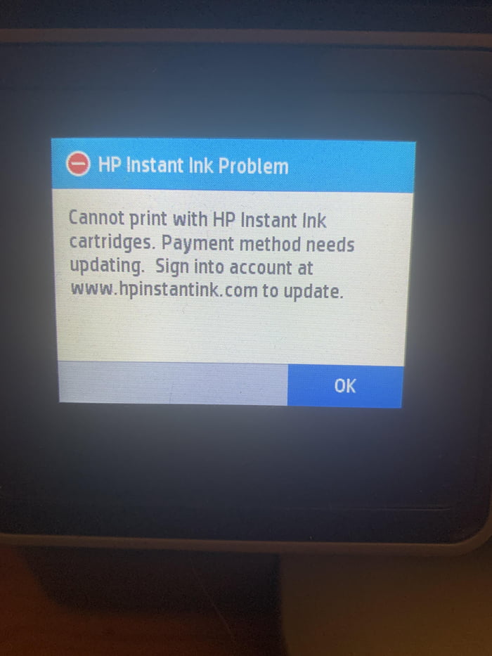 HP Instant Ink Requires Credit Card Set On Recurring Payments Before   AqGEE7L 700b 