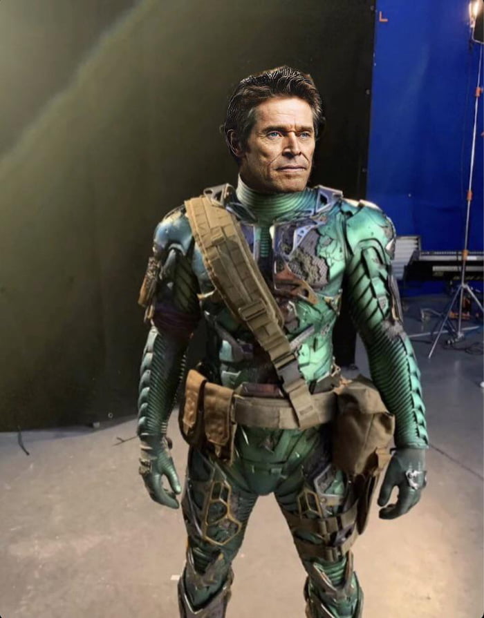 What Willem Dafoe could look like in the Leaked Green Goblin Suit 9GAG