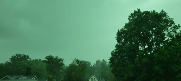 Green Skies SE Minnesota Pm Rd July Fun Storm To Watch But Stay Safe With