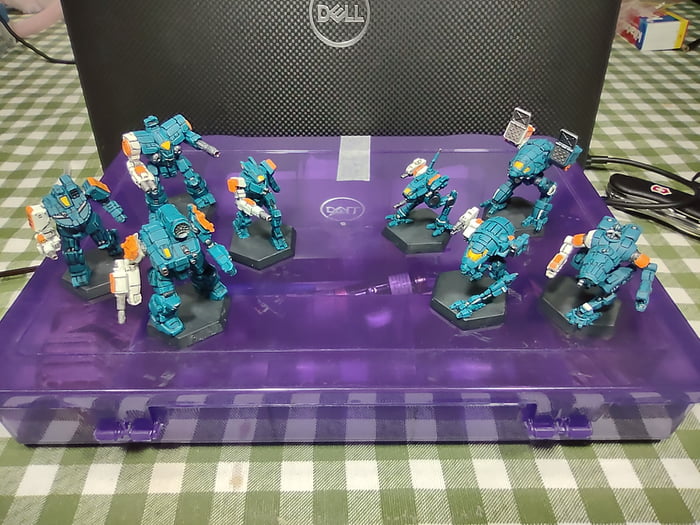 I am nearly finished with second batch of Mechs for Battletech; which I ...