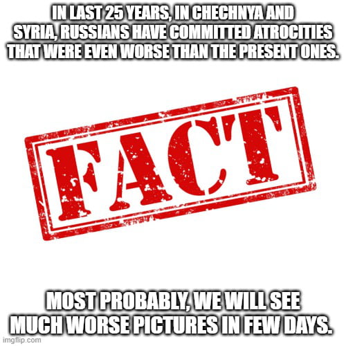 Check Aleppo, Grozny and "Filtration camps in Chechnya" on wiki 9GAG