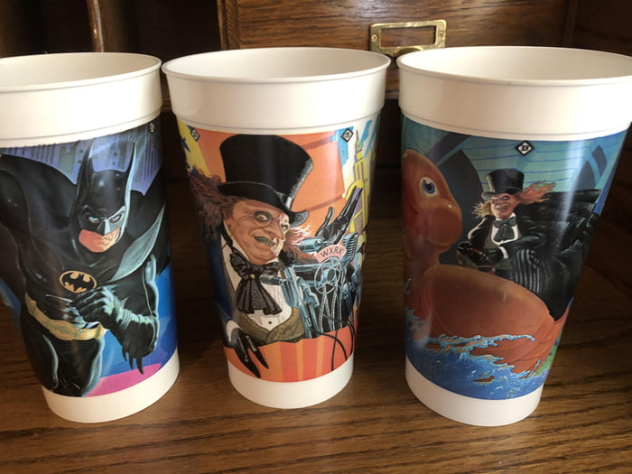 90's Batman Returns McDonalds Promotional Cups - 9GAG