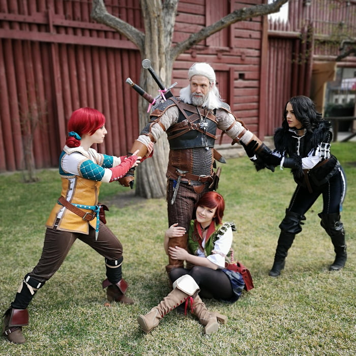 poison Kilimanjaro downstairs Witcher Cosplay Group (Tries, Geralt, Yennefer, and Shani) - 9GAG