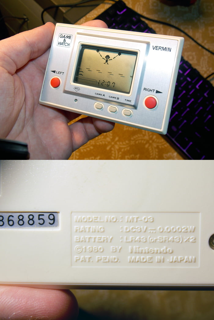 Nintendos first handheld from 1980. A gift from Shunsaku Tamiya to my ...