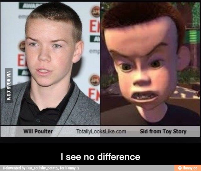 The Weird Eyebrow Kid's Cartoon version.. 9GAG