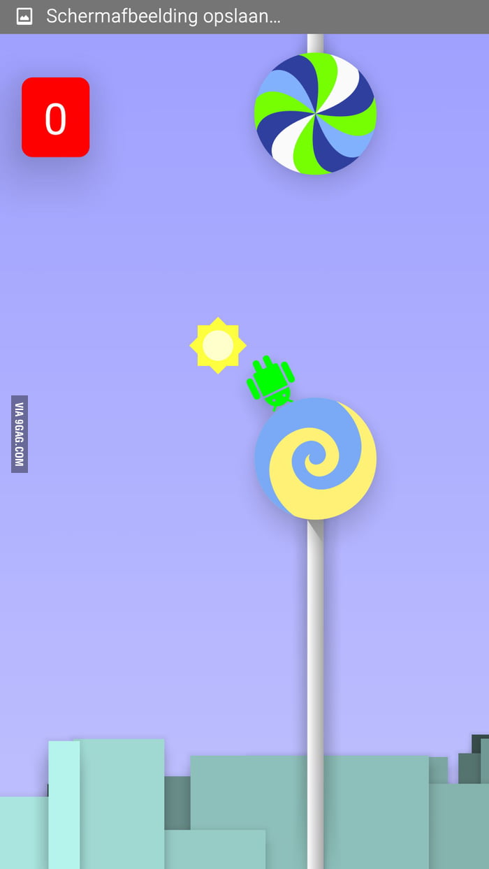 Android flappy bird on every android 5 device - 9GAG