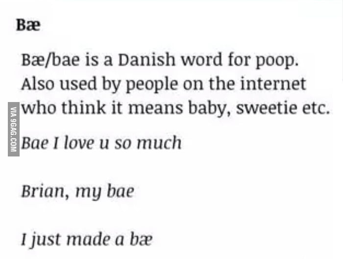 Bae Meaning 9GAG