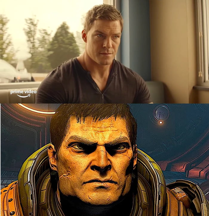 Alan Ritchson as Doom Slayer, a huge MF portraying another huge MF - 9GAG