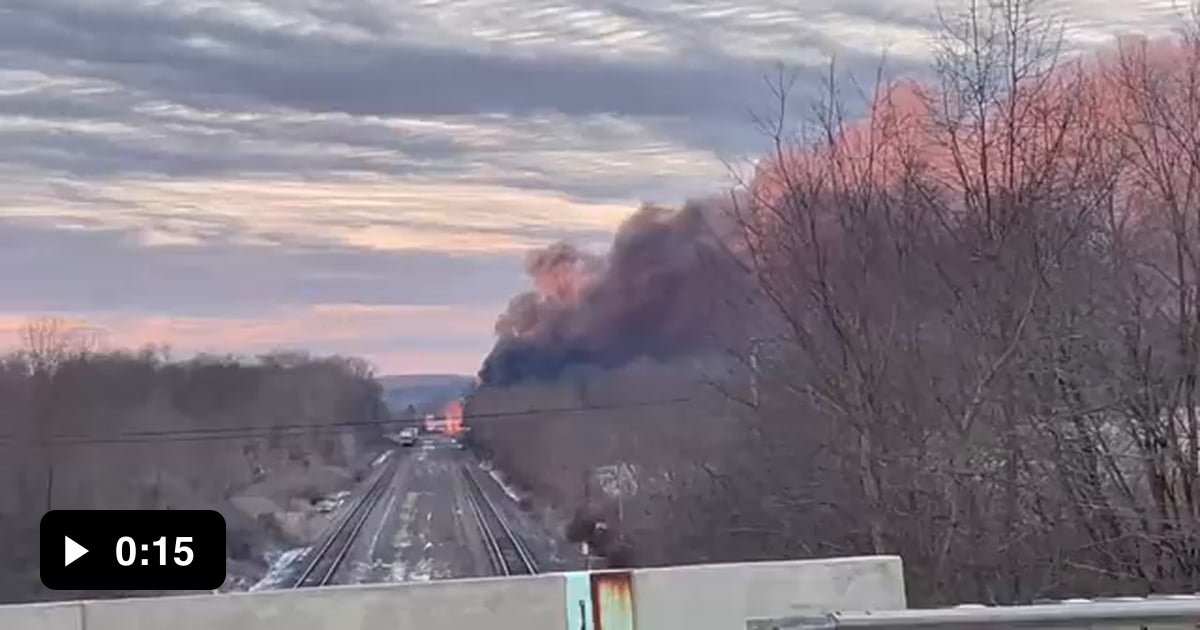 Ohio toxic cloud - Video