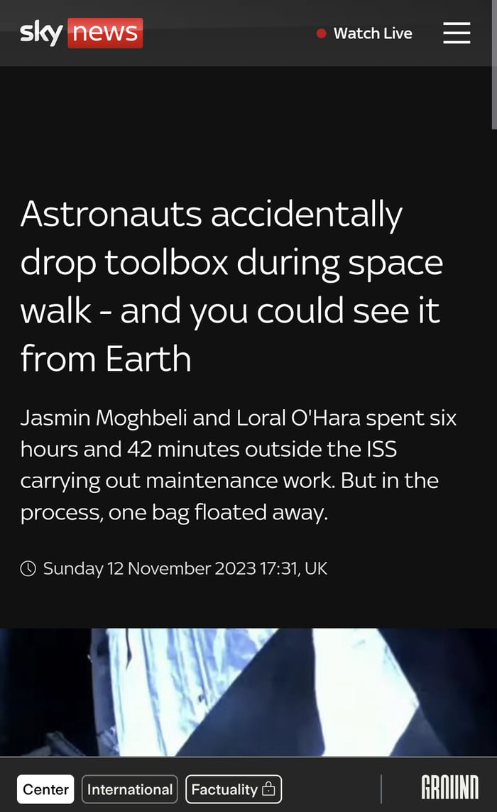 First all female spacewalk...Oooof - 9GAG