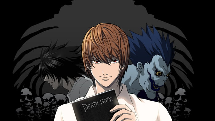 I just found a Death Note in an great horror anime called Another - 9GAG