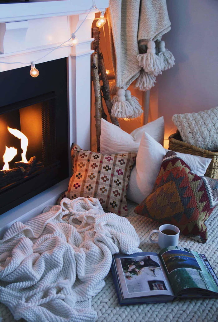 Cuddle Up By The Fireplace - 9GAG