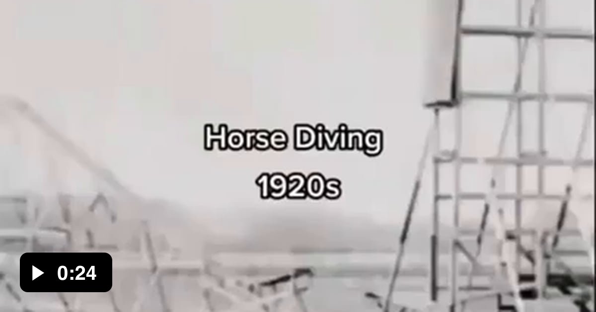 Horse diving in the 1920s 9GAG
