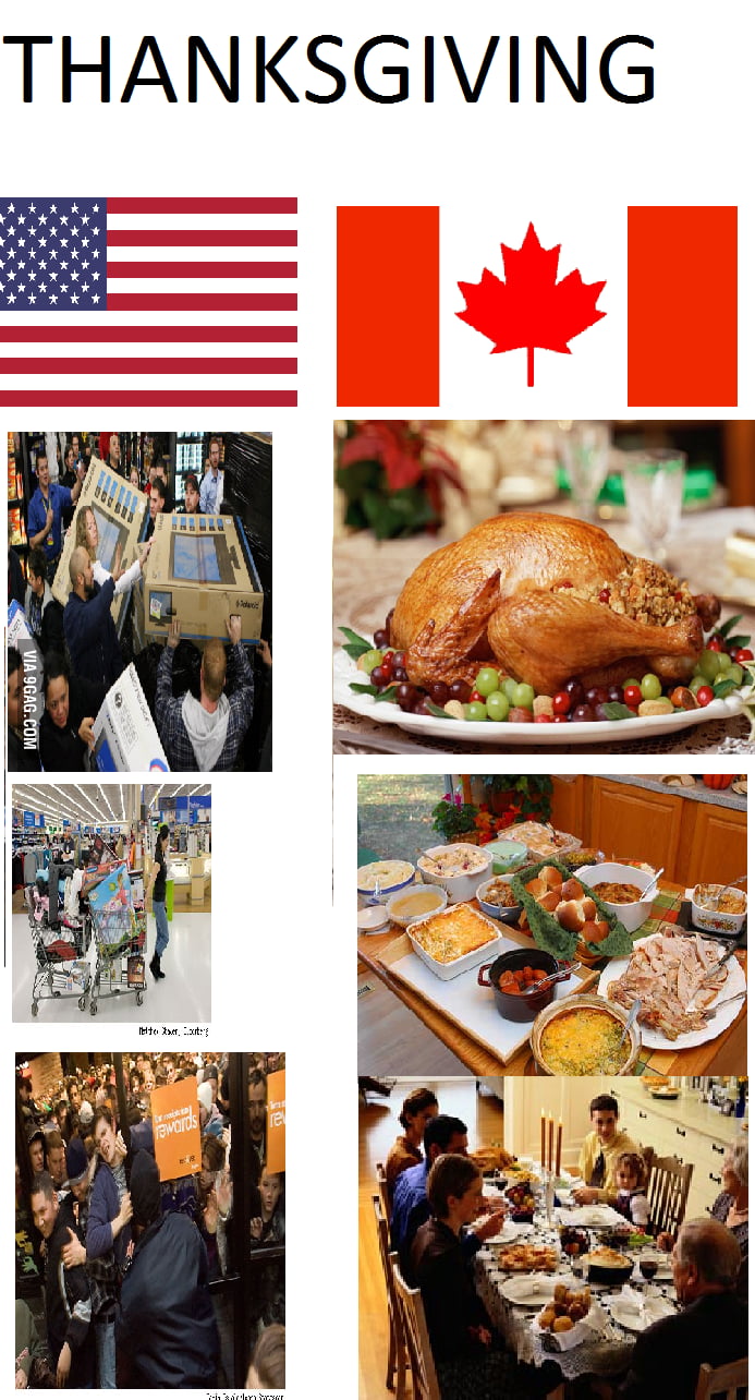 American vs Canadian thanksgiving 9GAG