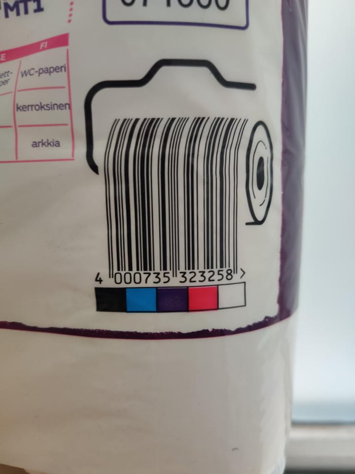 This Barcode looks like toilet paper ) 9GAG
