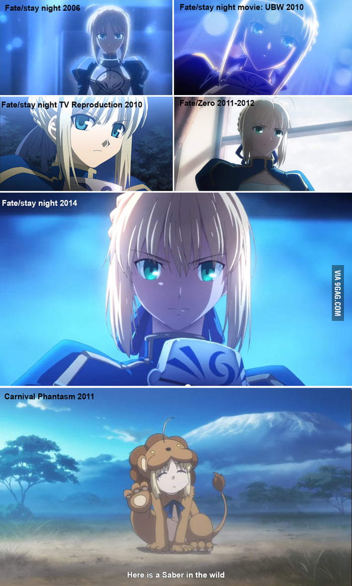 I Love Type Moon As Long As They Don T F Ck Saber 9gag