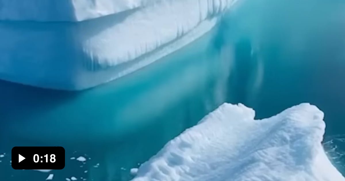 Huge iceberg flips over in Greenland - 9GAG