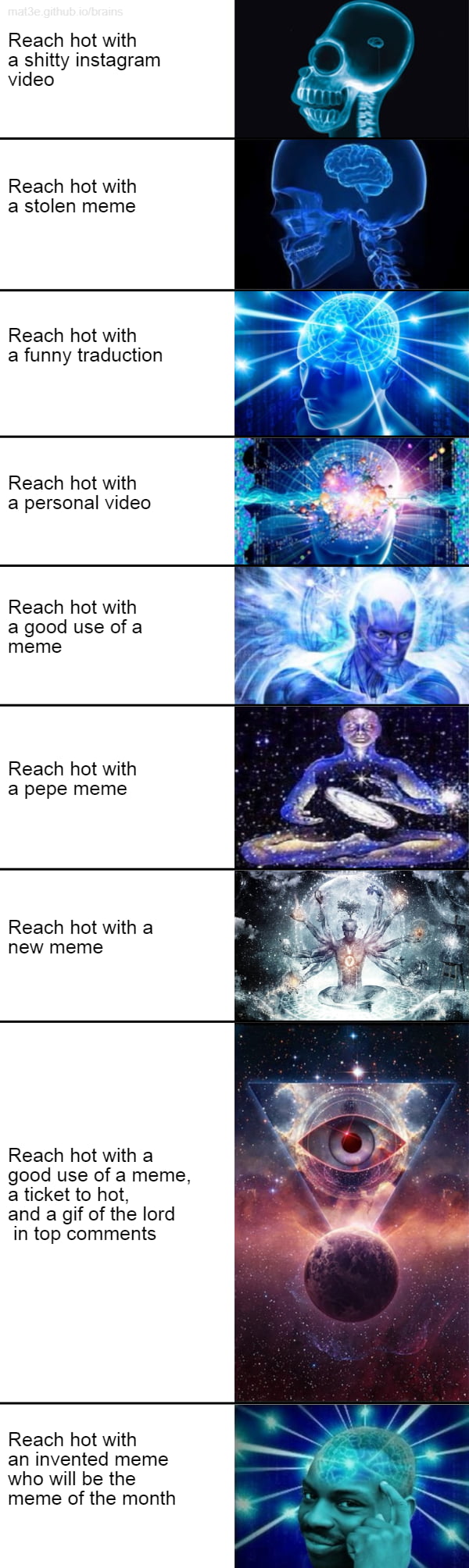Dont Scroll Down My Little Guy Watch This Expanding Brain Meme 9GAG