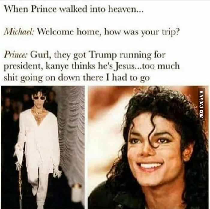 When Michael Jackson meets prince in heaven - 9GAG