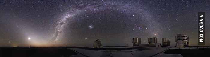 The Night Sky Without Light Pollution In The Atacama Desert Chile