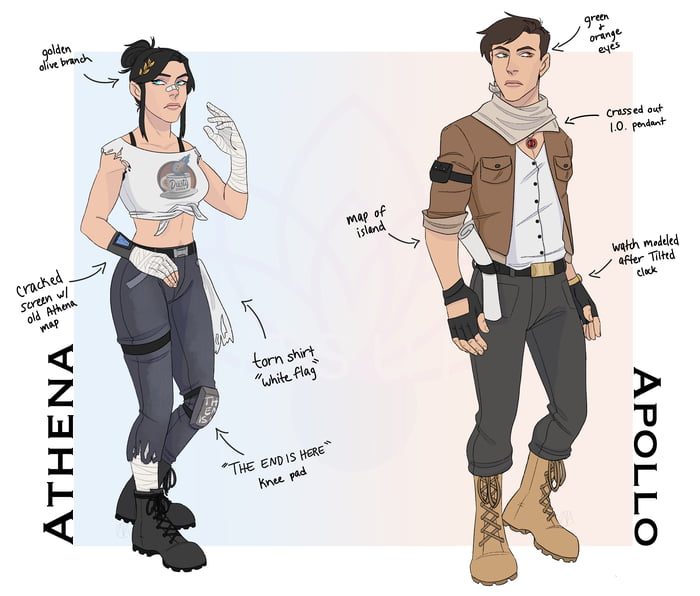 Athena And Apollo. ( Updated Skin Concepts. ) - 9gag