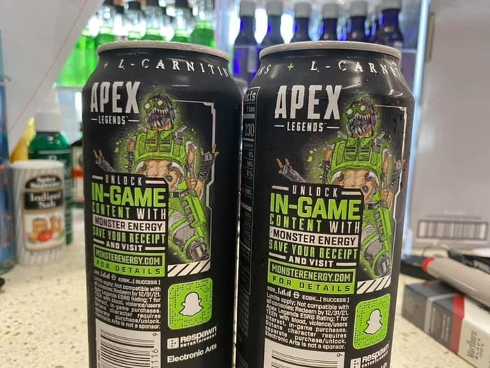 Aaand here we are! Apex Monster energy drink! - 9GAG