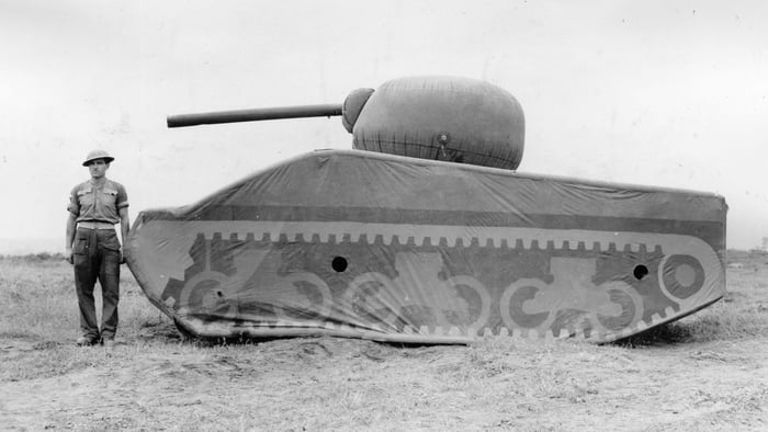 During WWII, the Allied forces used 