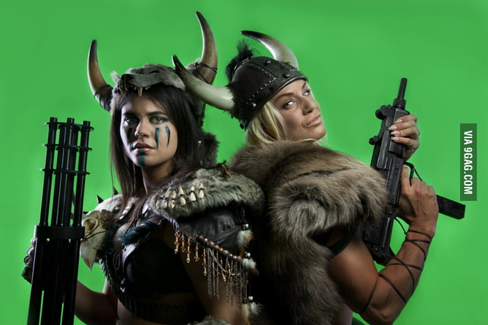 Barbariana and Katana from Kung Fury - 9GAG