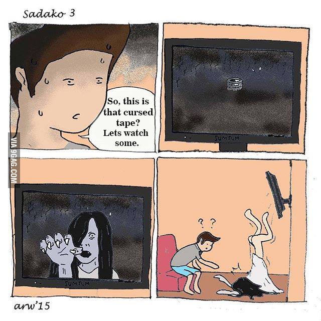 Sadako Picks The Wrong Tv 9gag