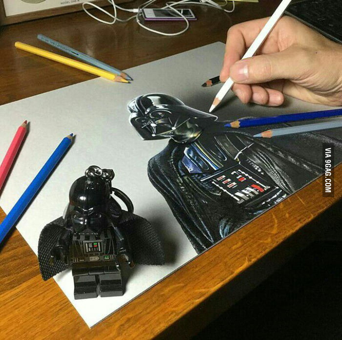 Me Draws Darth Vader - 9GAG