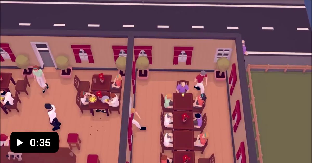 I've been working on a restaurant simulation game for over a year now ...