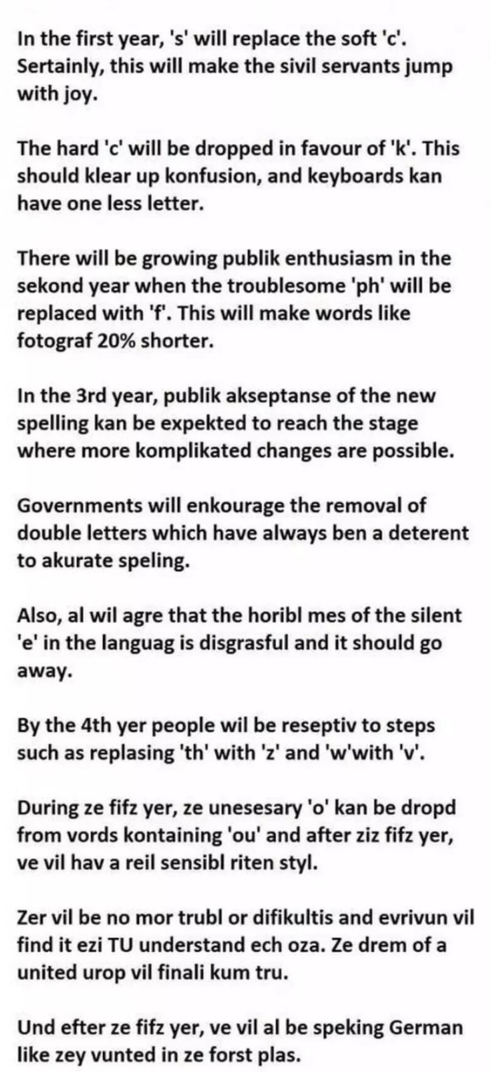 A Plan For The Improvement Of English 9gag