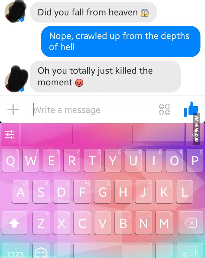 When guys try to hit on me 9GAG