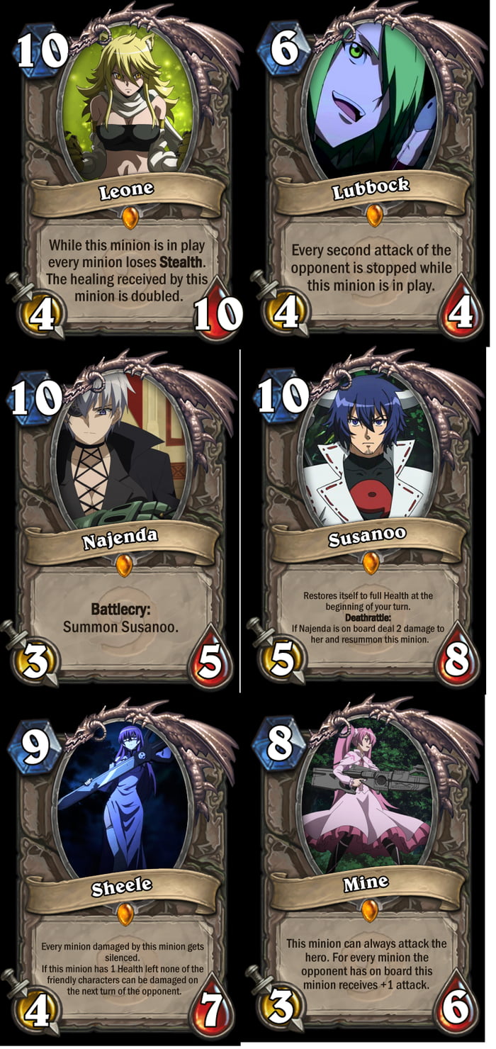 Akame ga Kill HS cards Part 2 - 9GAG