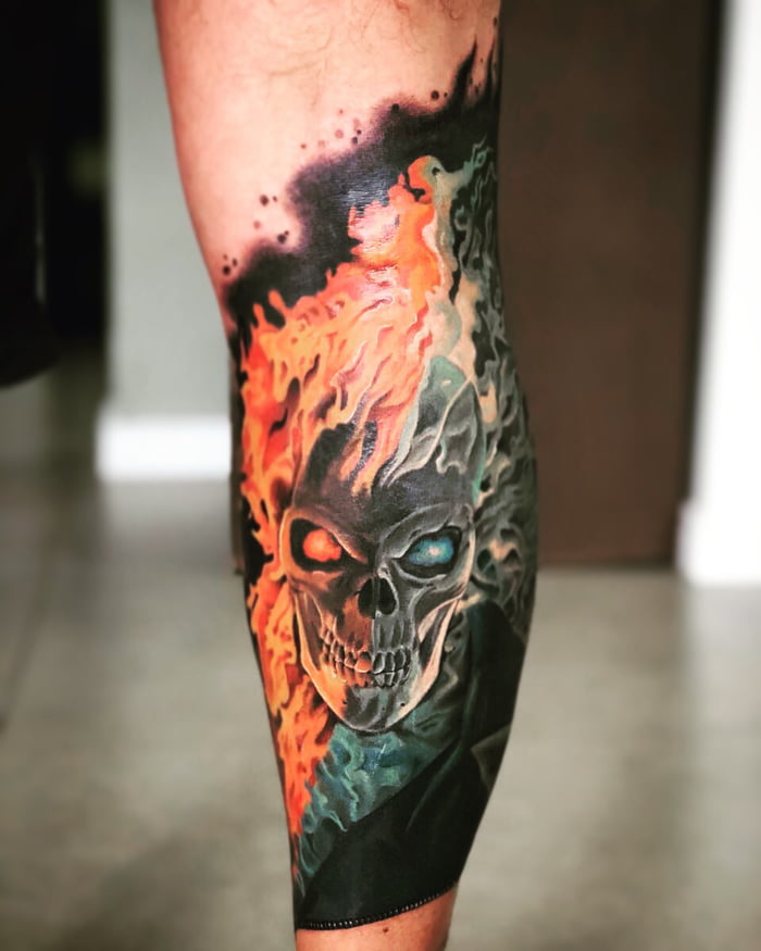 ghost rider tattoo