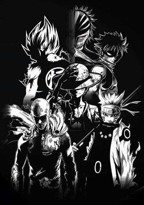 Anime Wallpaper Hd Black And White gambar ke 6